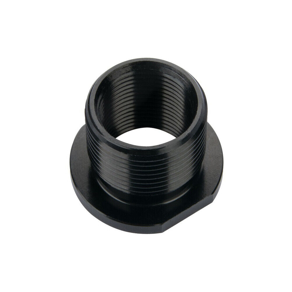 US 1-2Pc Black Stainless Steel Muzzle Converter 1/2x28 TPI to 5/8x24 TPI Washer