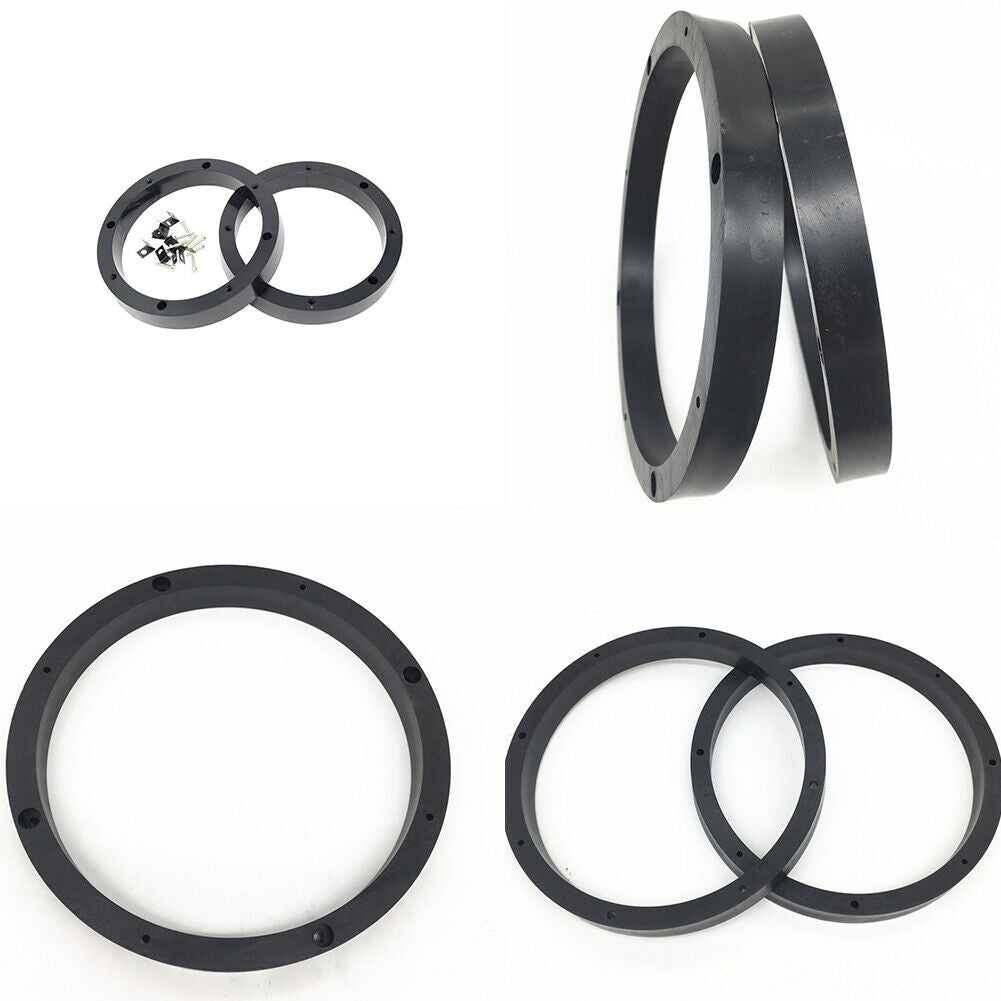 US 1-2Pairs 6.5'' Plastic Speaker Spacer Rings Subwoofer Custom Mounting Adapter
