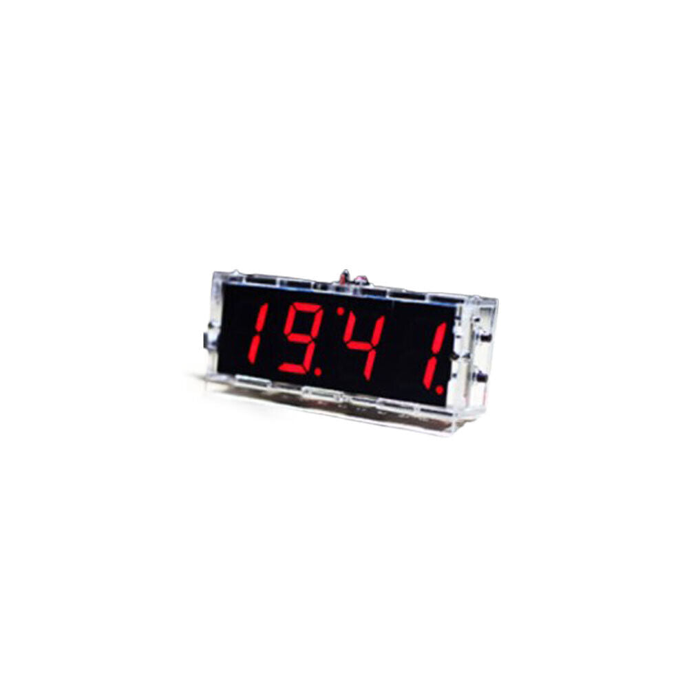 US DIY Digital Clock Kit 4-Digit Electronic LED Large Screen Light Control Time