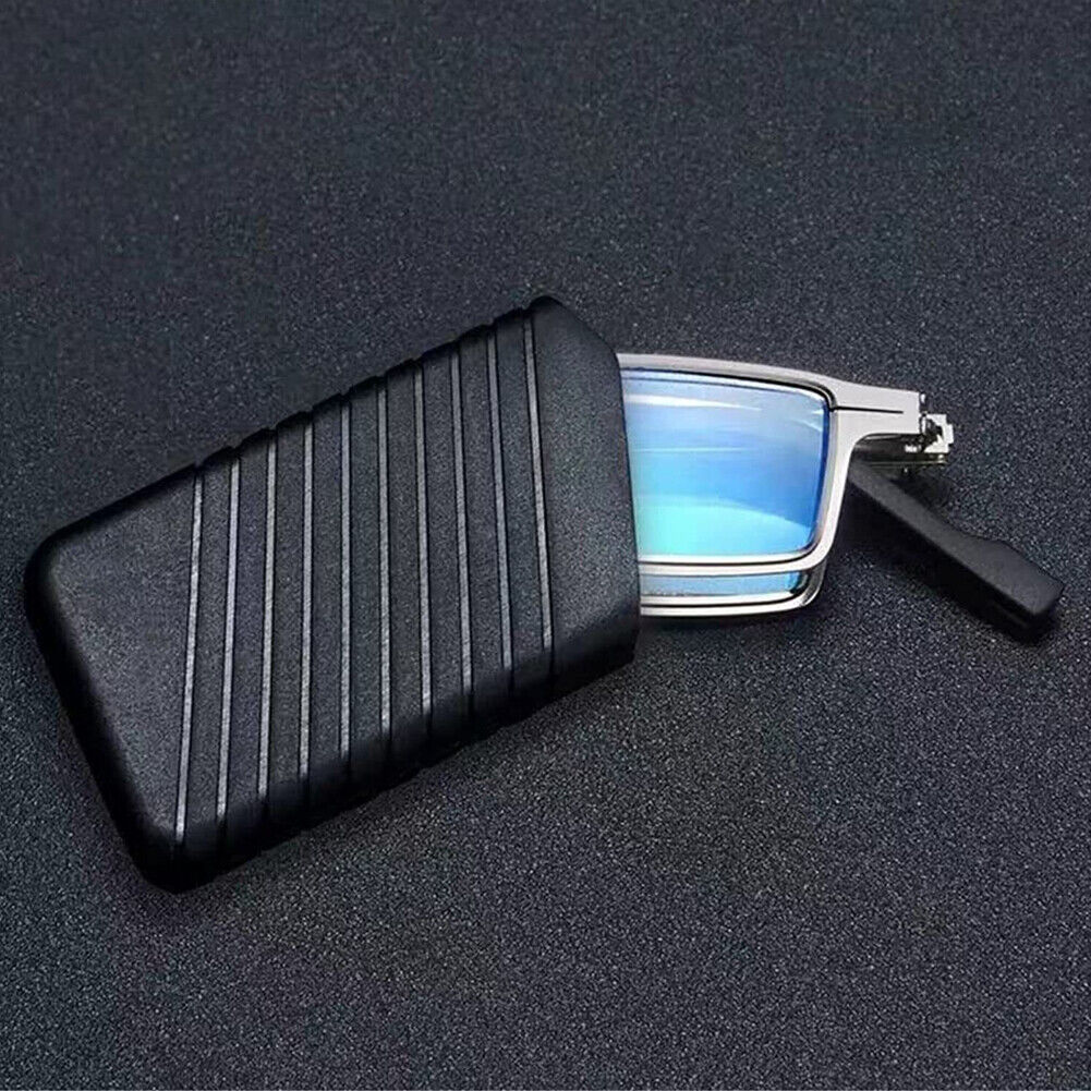 US 2-4Pairs Foldable Light Titanium Material Screwless Anti-Blue Reading Glasses