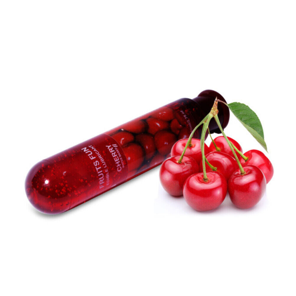 US 2 Pcs Edible Fruit Flavor Lubricant Sex Lube Water Based Lube Couple Oral Sex