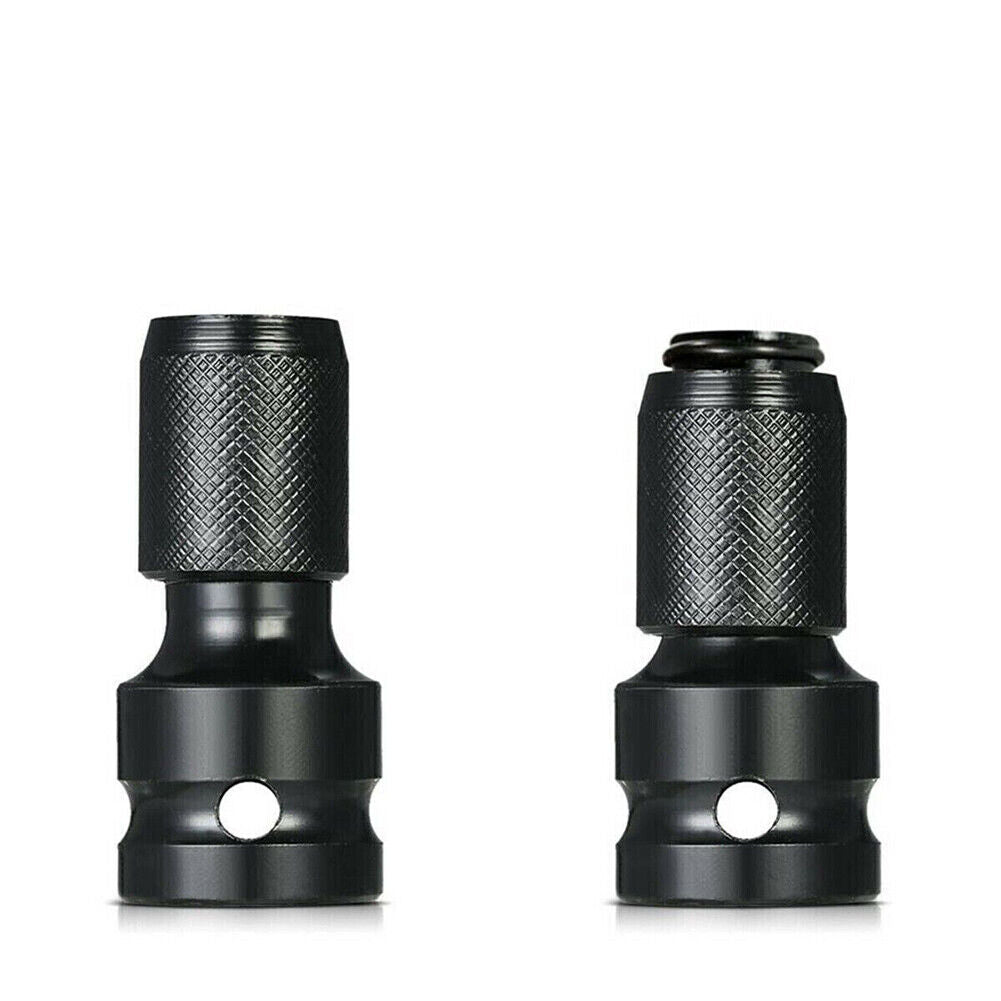 US 2-4 Pcs  1/2" Drive To 1/4" Socket Adapter Hex Drill Chuck Change