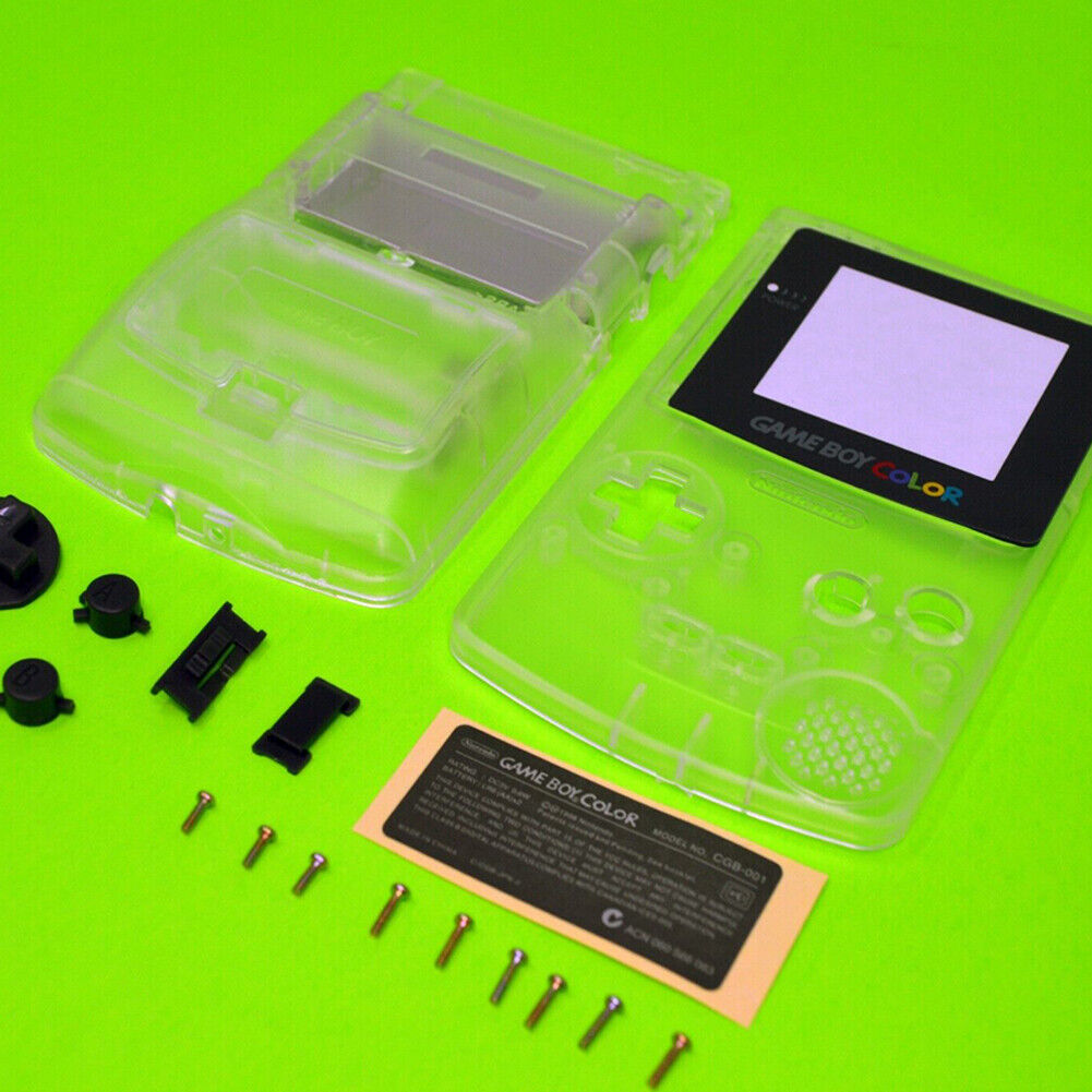 US 1-2 Pc Clear Replacement Housing For Nintendo Game Boy Color Transparent Lens
