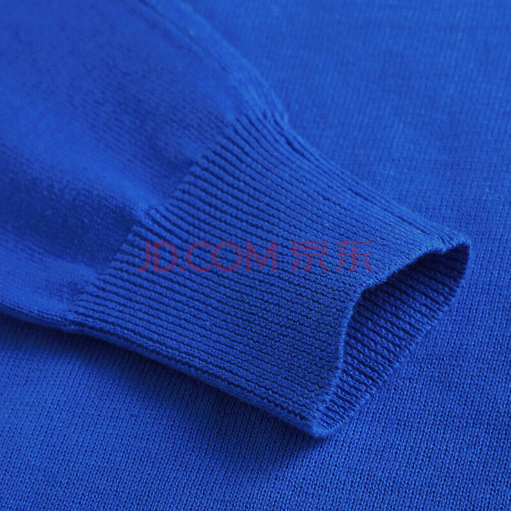 Men's h double-needle cover-seamed neck Sweater