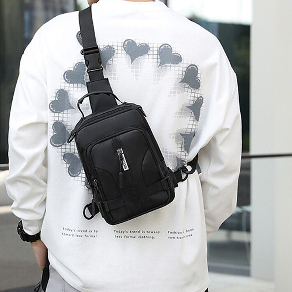 US Waterproof Men Women Sling Bag Chest Fanny Cross Travel Shoulder Backpack