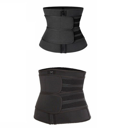US 2 Pack Waist Trainer Body Training Shaper Sweat Tummy Control Secure Girdle