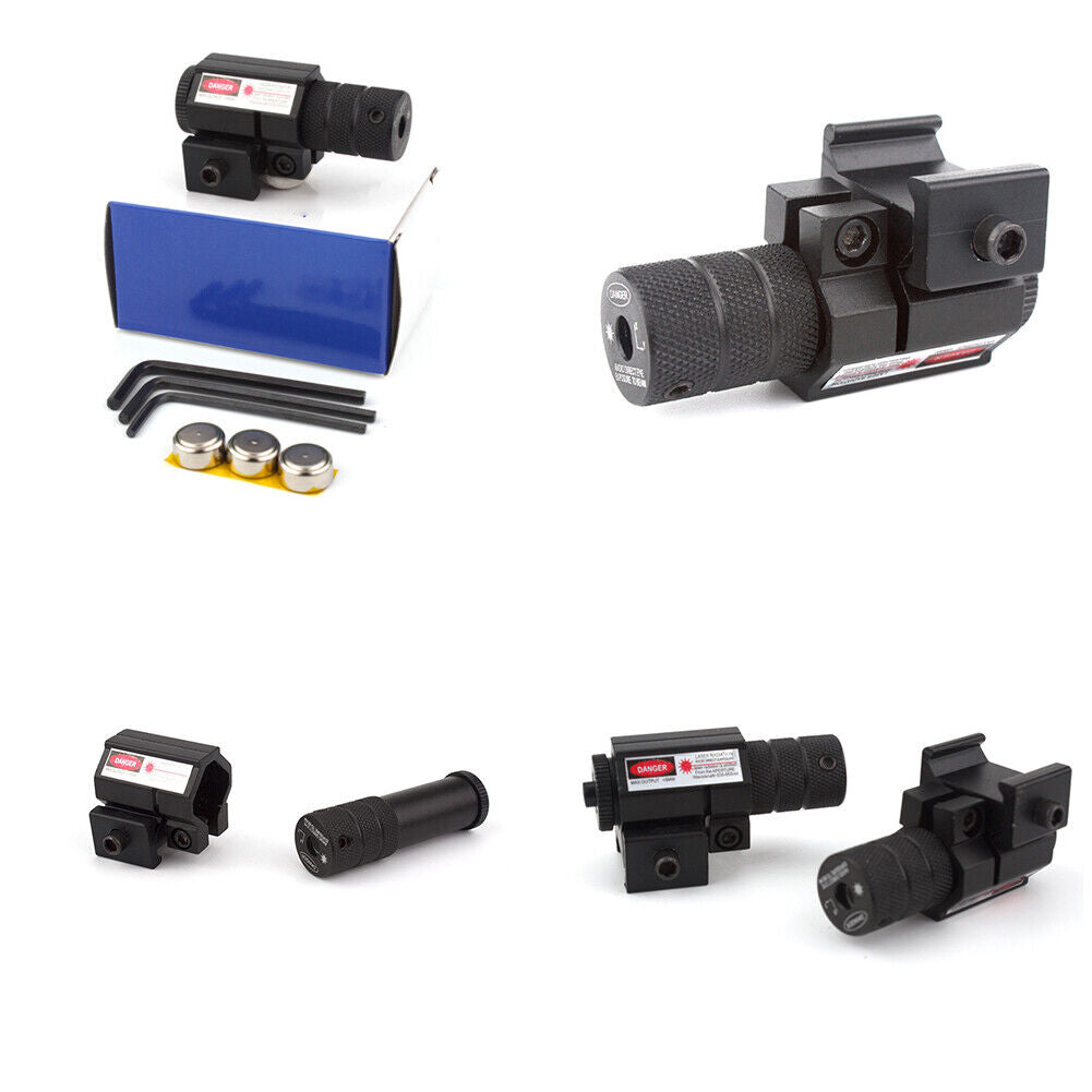 US 2-4 Pack Tactical Red Laser Beam Dot Sight Scope For Gun Rail Pistol Weaver