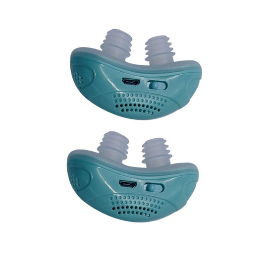 US 2-4 Micro Mini Electric Snore Stopper CPAP Anti Snoring Apnea Stop Sleep Aid