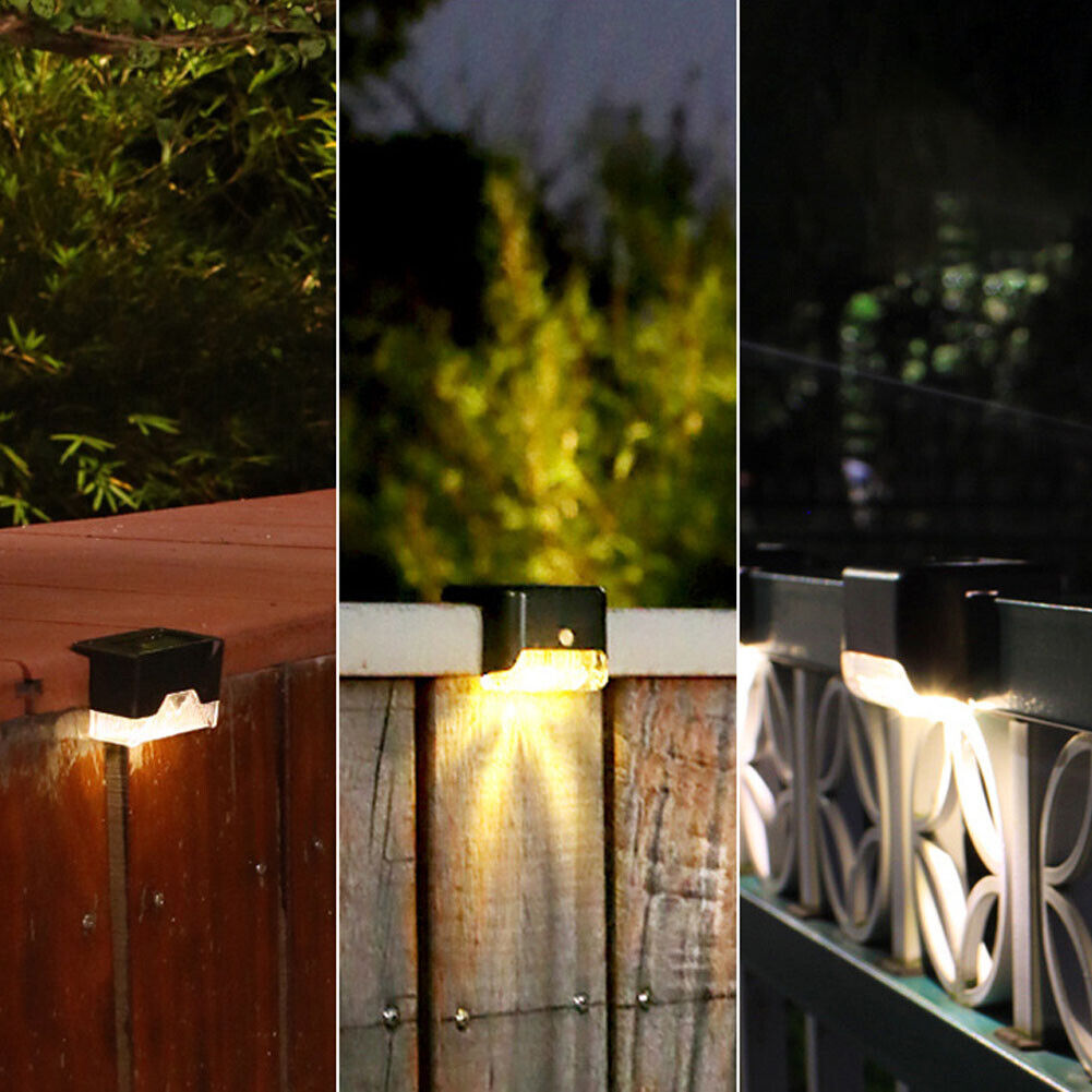 US 5-10 Pack Solar Deck Lights LED Outdoor Waterproof Railing Wall Patio Garden