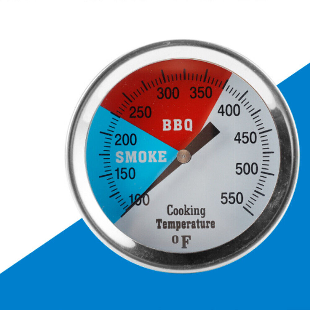 US 1-2 Pcs 2" Thermometer Grill Temperature Gauge Accurate BBQ Grill Smoker Pit