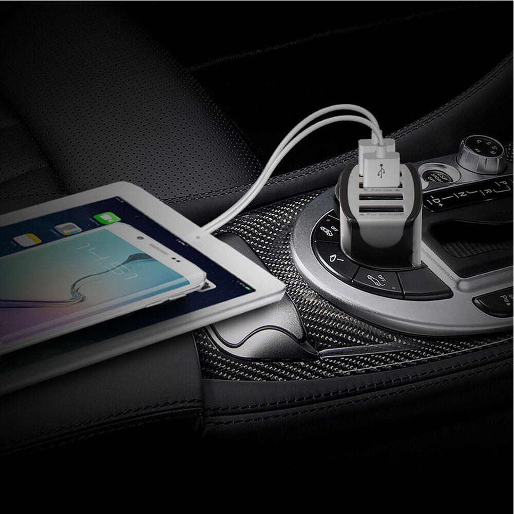 US 2-4 Pack 4-Port 3.0 Super Fast Car Charger PD Adapter for iPhone Android