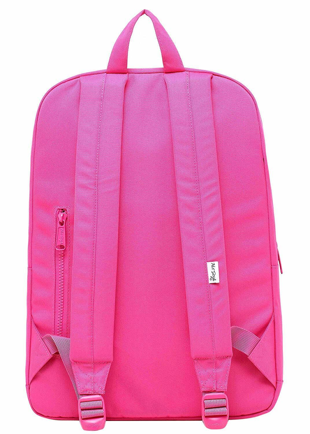 ALVIMAX Plain School Backpack Book Bag | 16.5"x12"x6" | Holds 15.6-inch Laptop