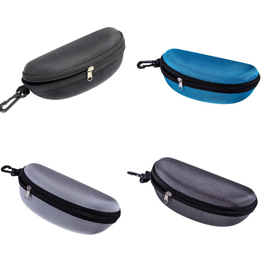US 4-8 Pack Portable Waterproof Sunglasses Eyeglasses Case Zipper Hard Shell Box