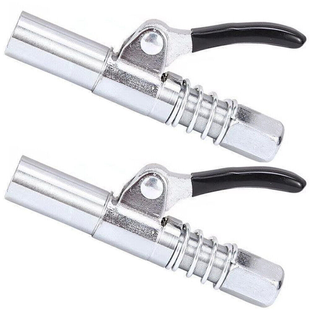 US 2-4 Pack Grease Gun Coupler Locks Onto Fittings Long-lasting Rebuildable Tool
