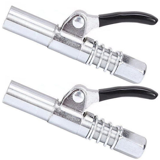 US 2-4 Pack Grease Gun Coupler Locks Onto Fittings Long-lasting Rebuildable Tool