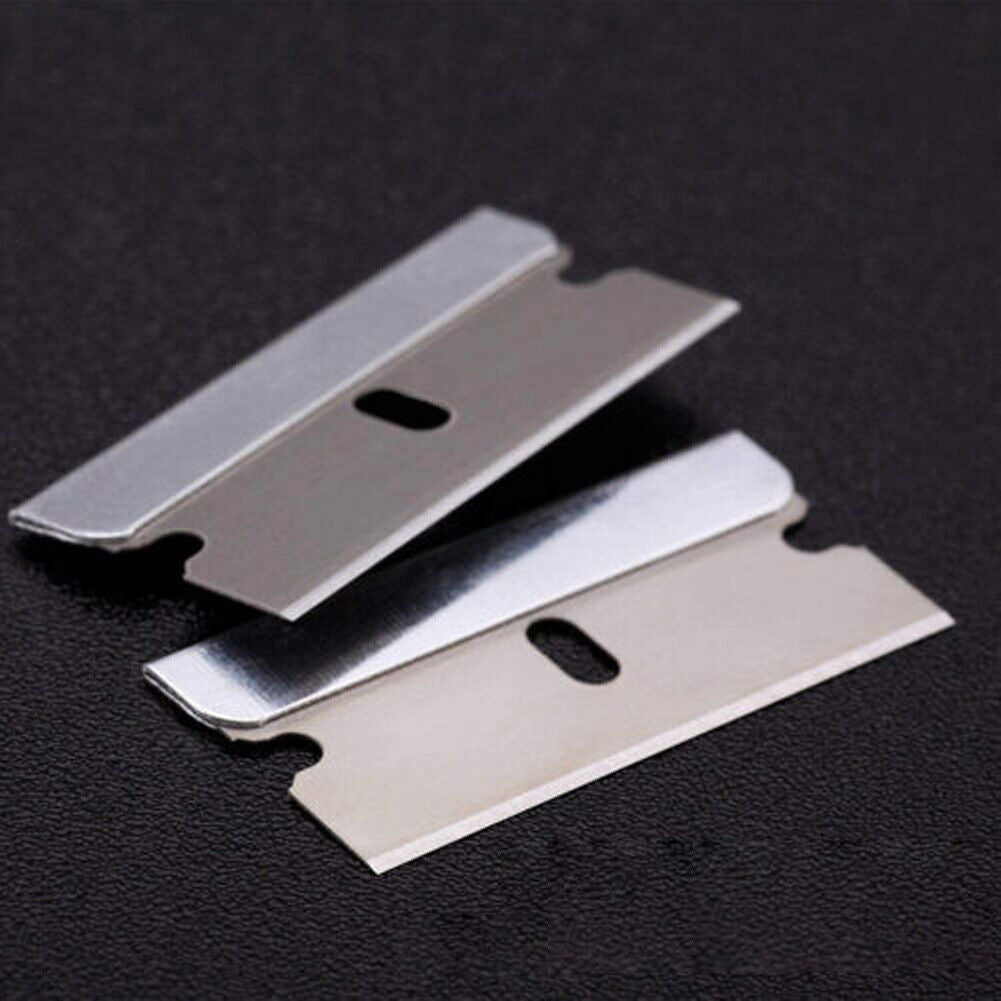 US 200-400 Pack Single Edge Razor Blade Sharp Heat Treated Safety Cutting Tools
