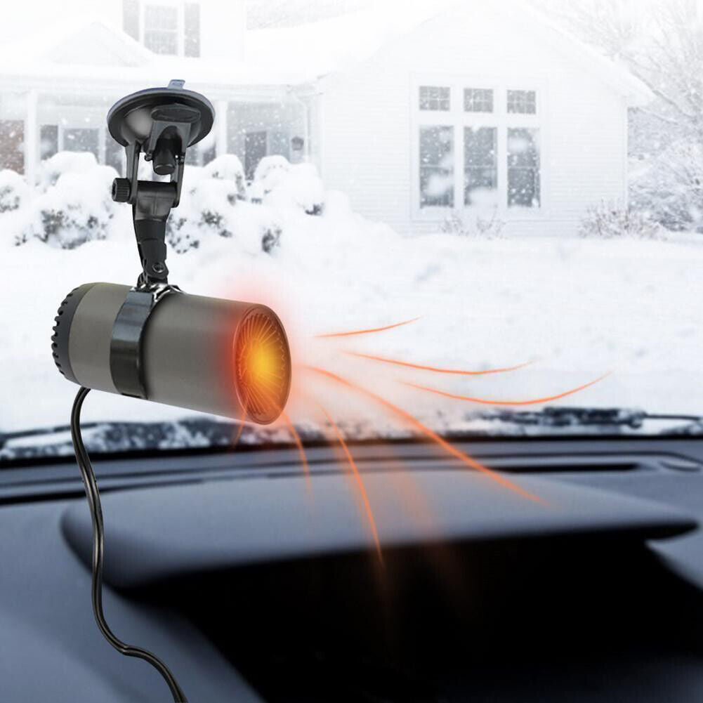 US 1-2 Pcs 12v Auto Heater Car Warm Cup Shape Fast Defroster Windshield Defogger