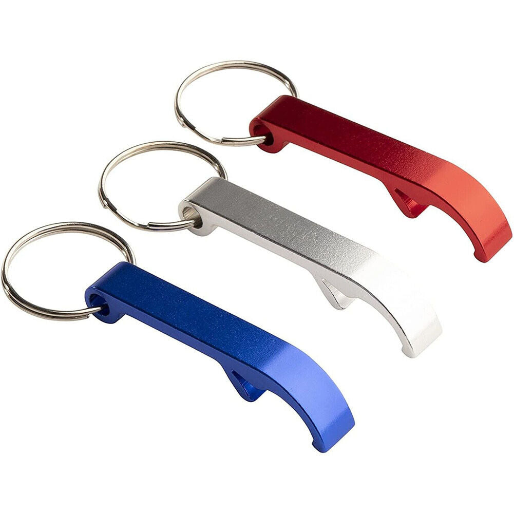 US 30-60 Pc Beer Bottle Opener Tools Key chain Metal Bar Claw Beverage Key Rings