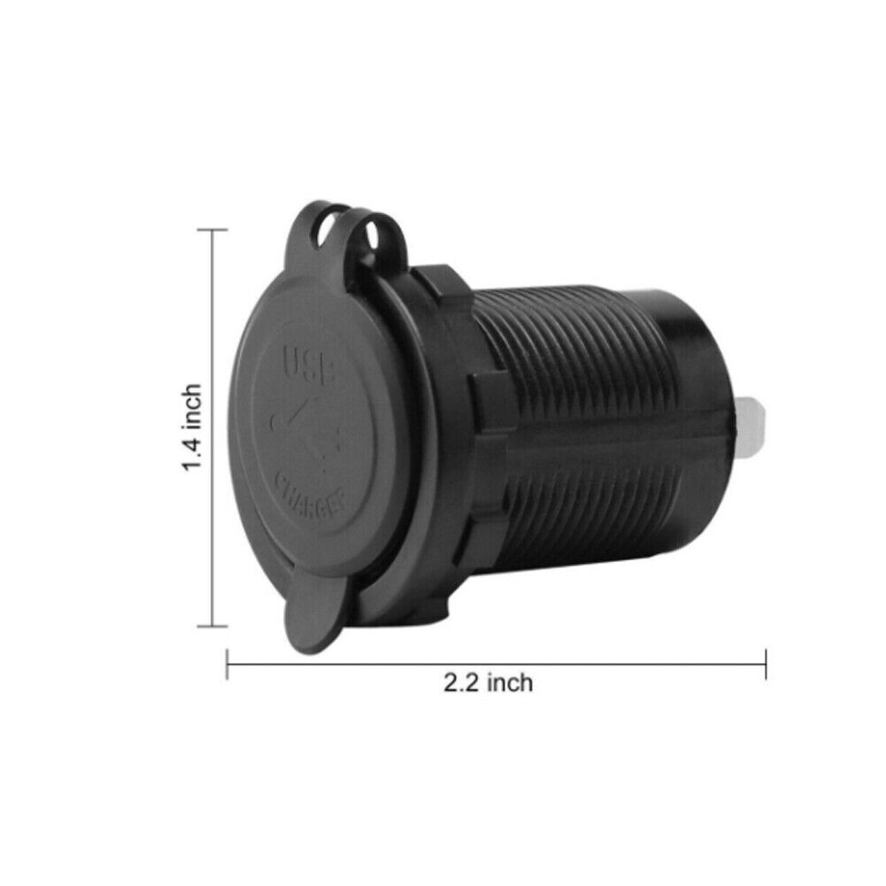 US 2-4 Pcs USB Dual Port Car Phone Quick Charger Socket Adapter Power Outlet 12V