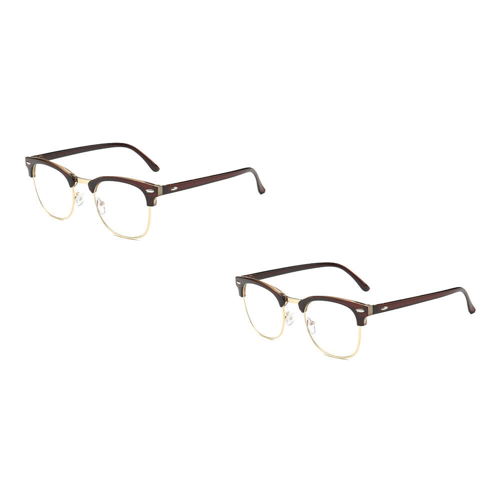US 2-4 Pairs Blue Light Blocking Glasses Vintage Computer Gamer Gaming Men Women