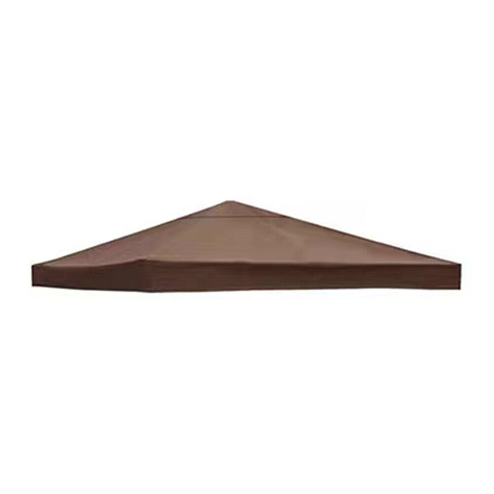 US 10'x10' Waterproof Gazebo 1 2Tier Top Replacement Canopy UV Sunshade Cover