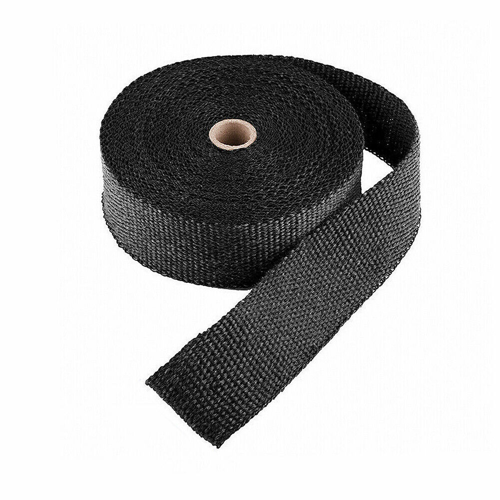US 1-2Pc 32ft Titanium Header Turbo Pipe Manifold Exhaust Heat Wrap Tape 4 Ties