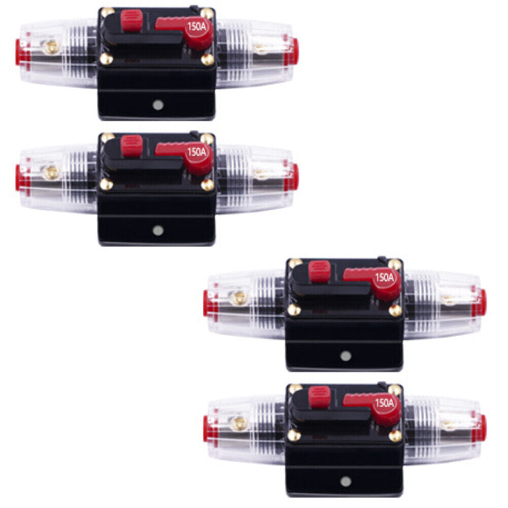 US 2Pc 150AMP 12V Car Stereo Audio Circuit Breaker Fuse Inline Replace Marine