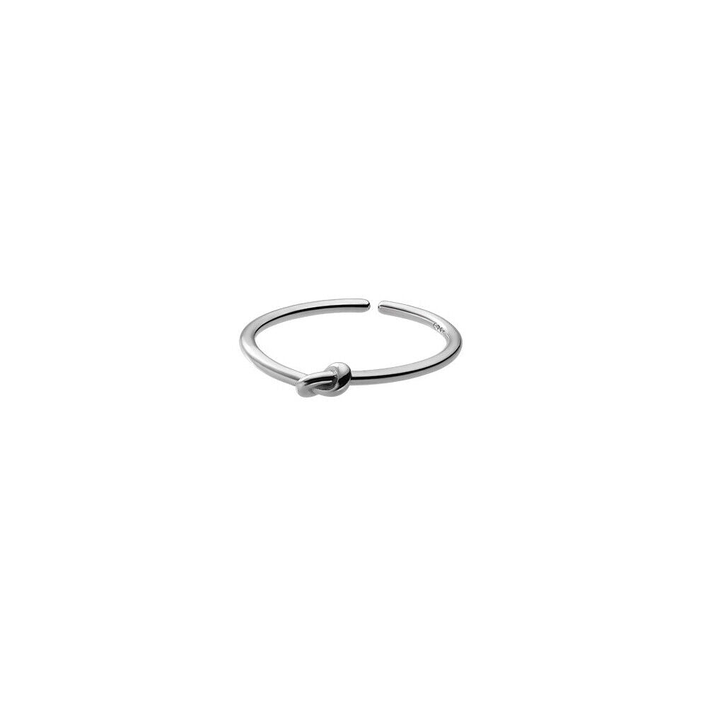 US 14K Gold Or S925 Silver Plated Double Line Adjustable Ring Color-Proof Ring