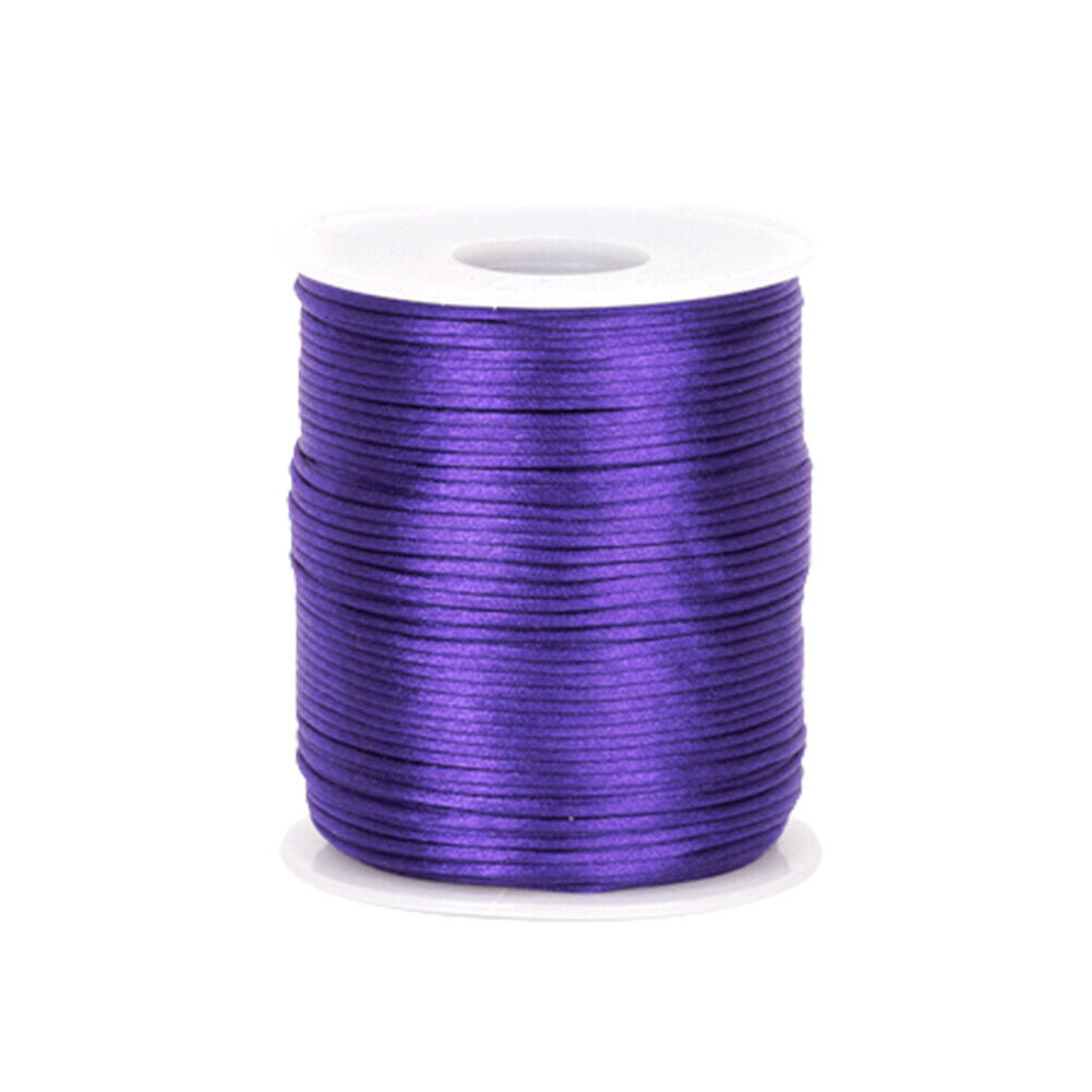 US 1-2 Pc Satin Rattail Cord Nylon Cord Silky Trim Beading String Sewing Project