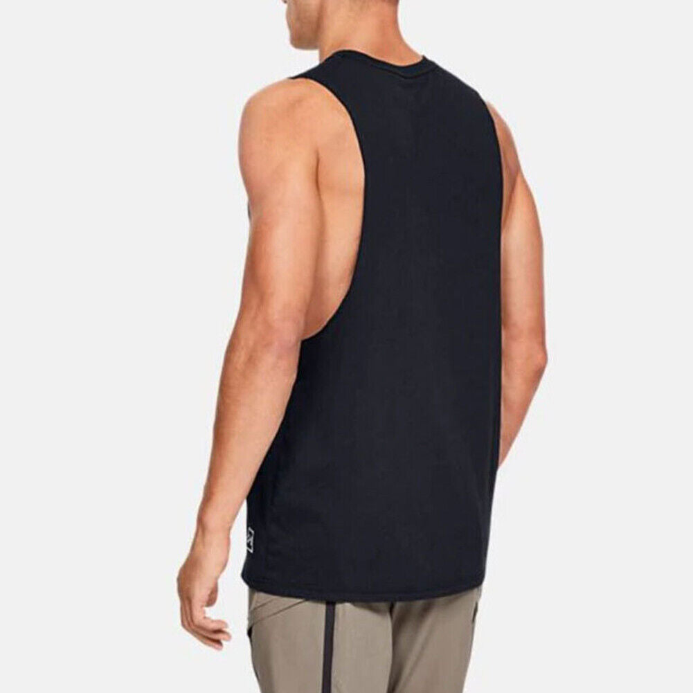 US Men Gym Muscle Singlets Workout Tank Top Bodybuilding Sleeveless T-shirt