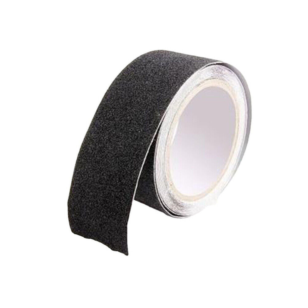 US 2" x 60FT BLACK ROLL SAFETY NON SKID TAPE ANTI SLIP TAPE STICKER GRIP GRIT