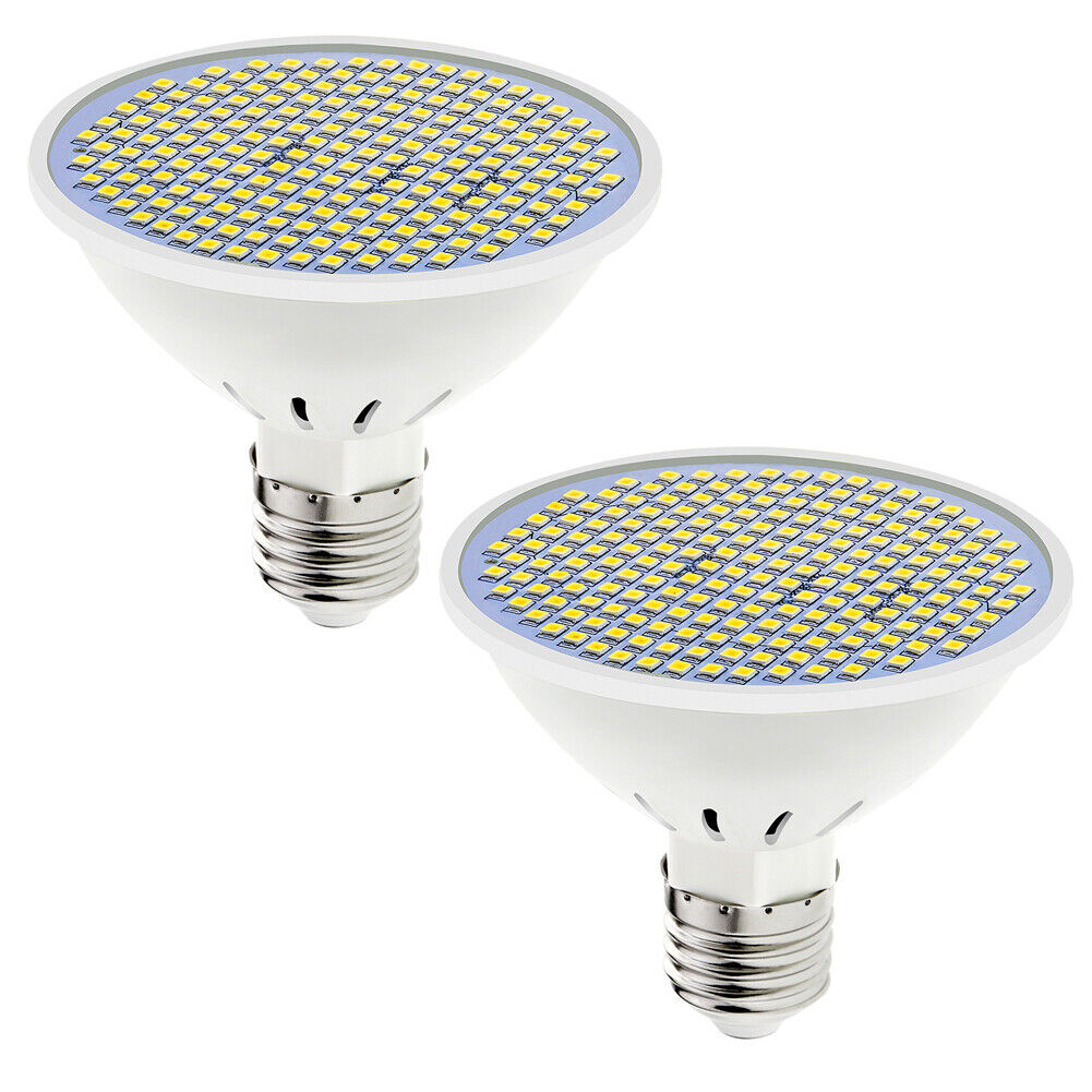 US 2-4 Pcs Led Grow Light Bulb Full Spectrum Plant Hydroponic Indoor Garden Lamp