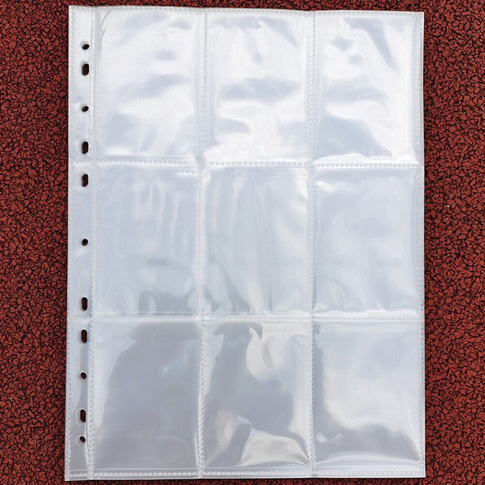 US Trading Card Album Binder Protector Pages Sleeves 18 Pocket X 30 Sheets Baseb