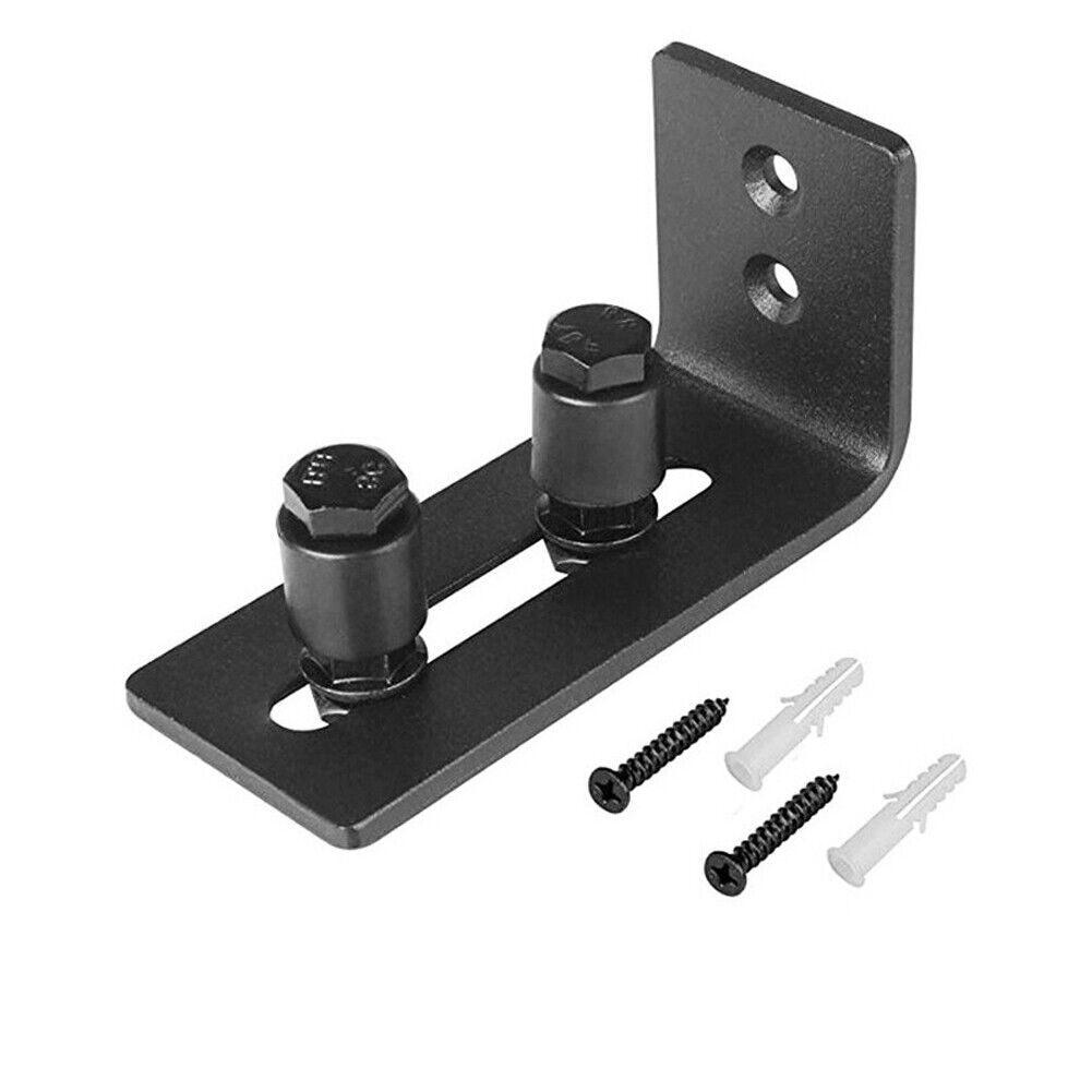 US 2-4 Pack Adjustable Wall Flat Stay Roller Guide Bottom Sliding Barn Door