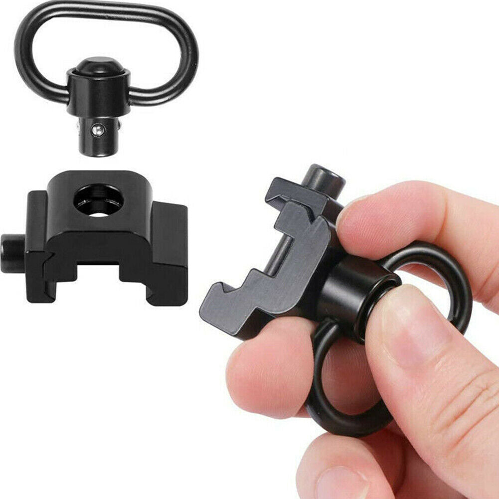 US 2-4 Pcs Quick Release Detach QD Sling Swivel w/ 20mm Picatinny Rail Mount