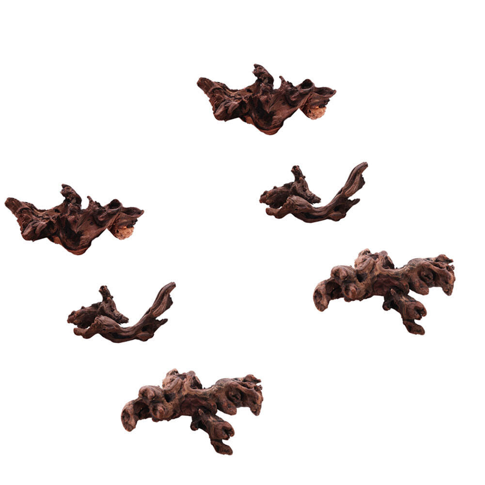 US 3-6 Pcs 15-25cm Aquarium Driftwood Ornament Branches Log Fish Tank Decoration