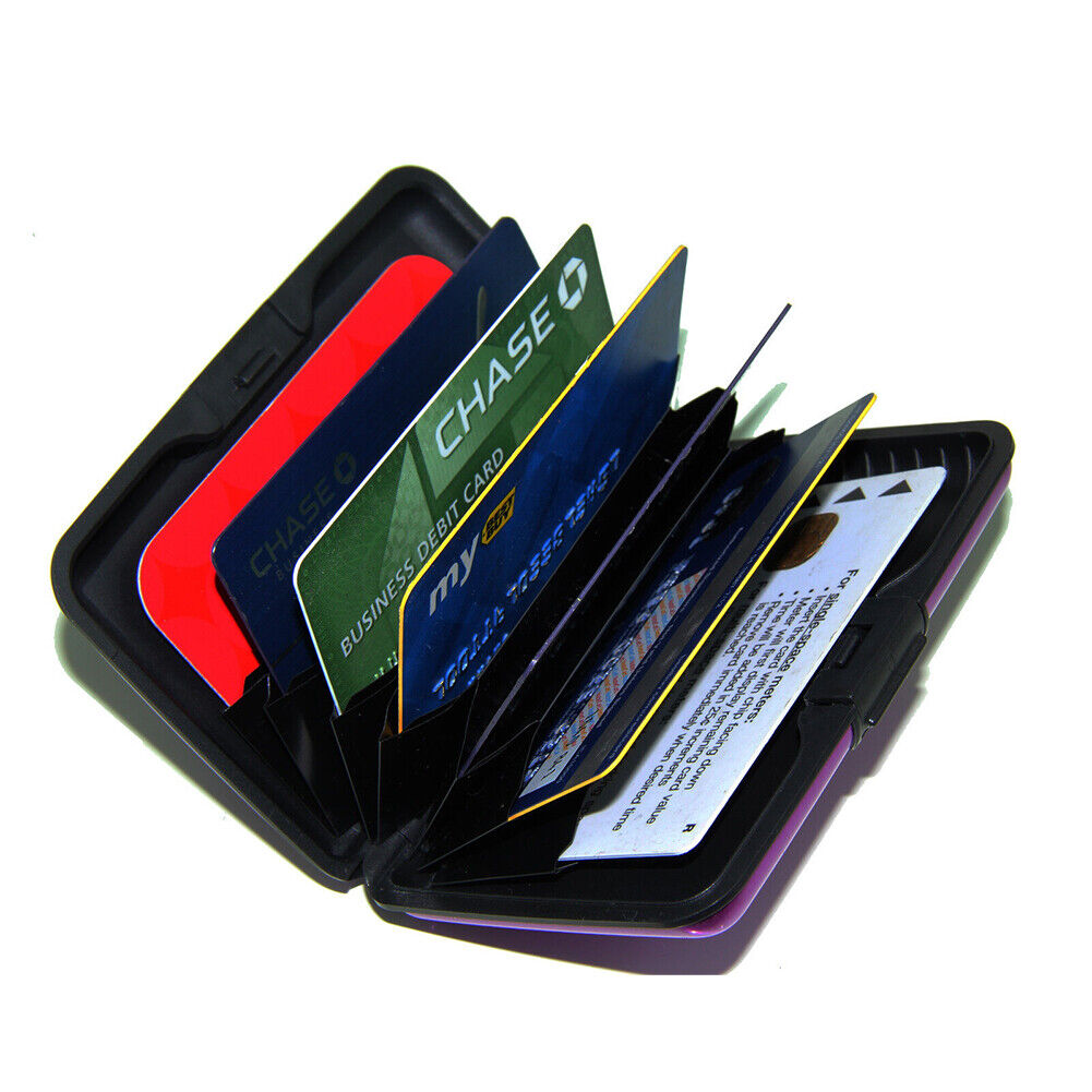 US Aluminum RFID Blocking Credit Card Holder Men & Women Stylish Travel Wallet