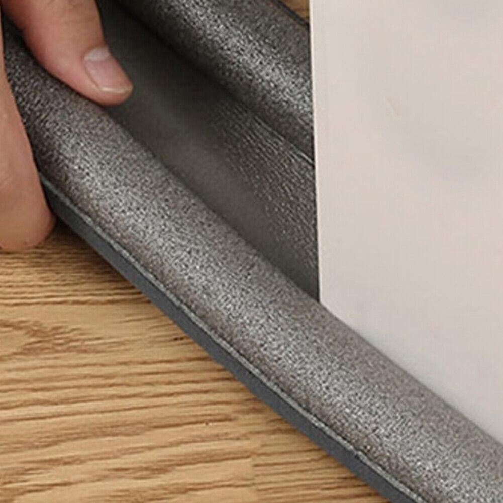 US 1-2 Pc Under Door Bottom Seal Strip Stopper Adjustable Twin Door Soundproof