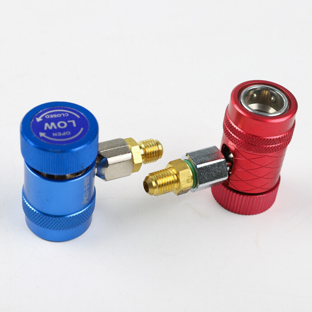US R1234yf Quick Connector Adapter Coupler Auto A/C Manifold Gauge Set Low/High
