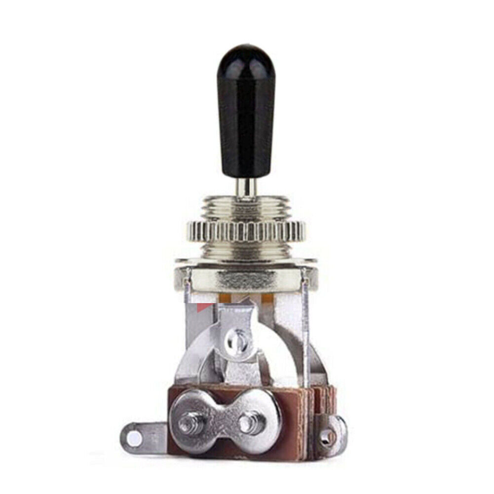 US 2-4 Pc Les Paul Guitar 3 Way Short-Frame Toggle Switch Pickup Brass Metal Tip