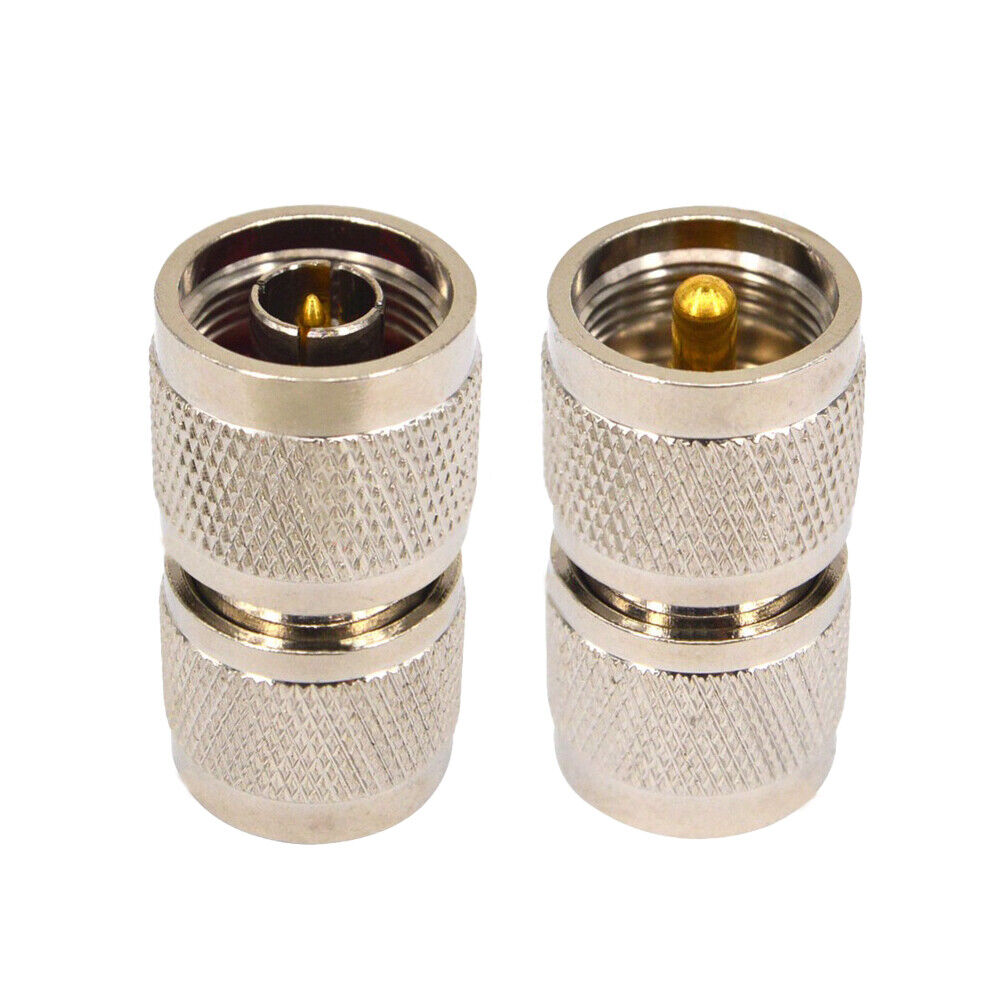 US 1-2 Pack PL259 Male Plug to UHF Male PL-259 RF Coaxial Adapter Connector