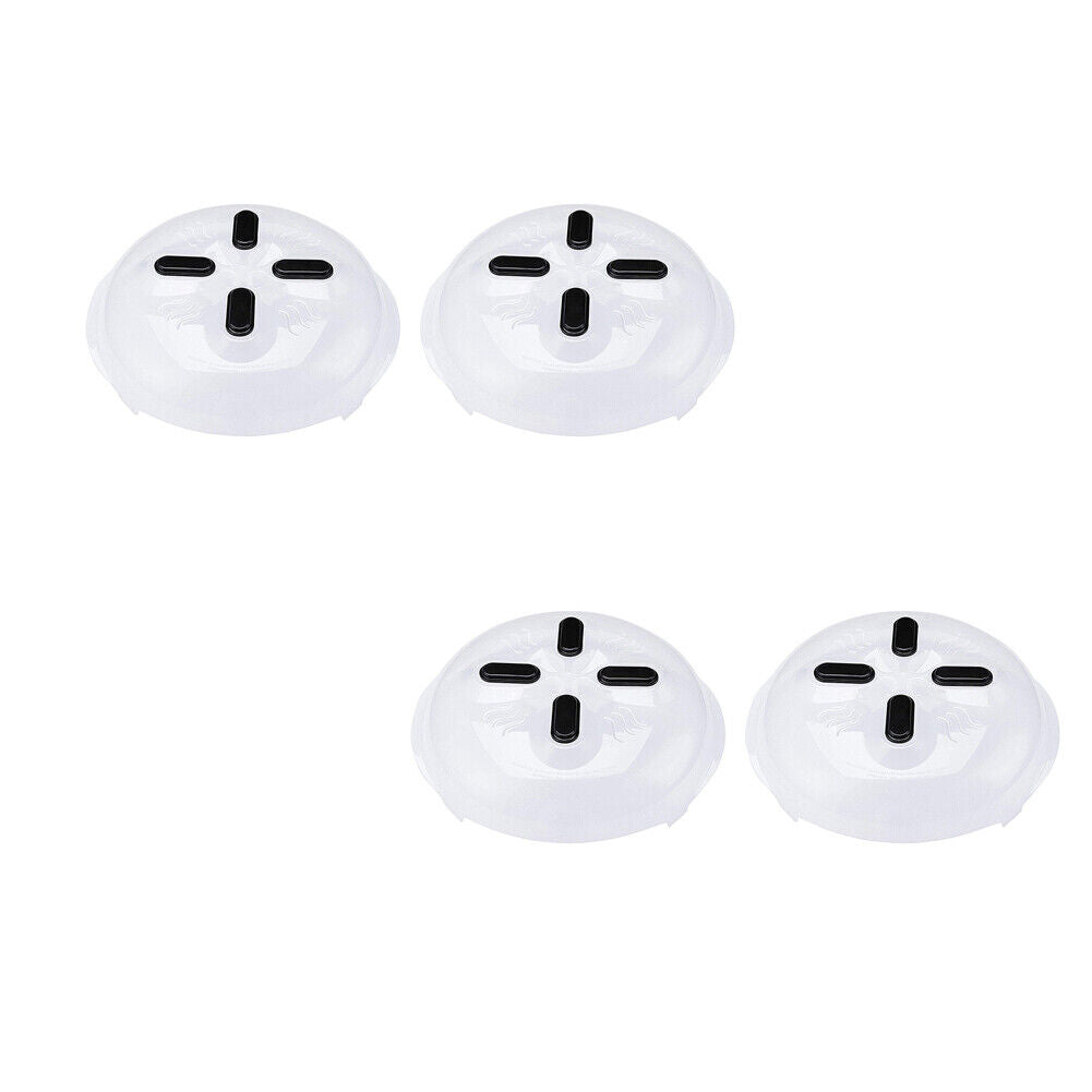 US 2-4 Pack Magnetic Microwave Cover Food Anti Splatter Plate Guard Steam Vent
