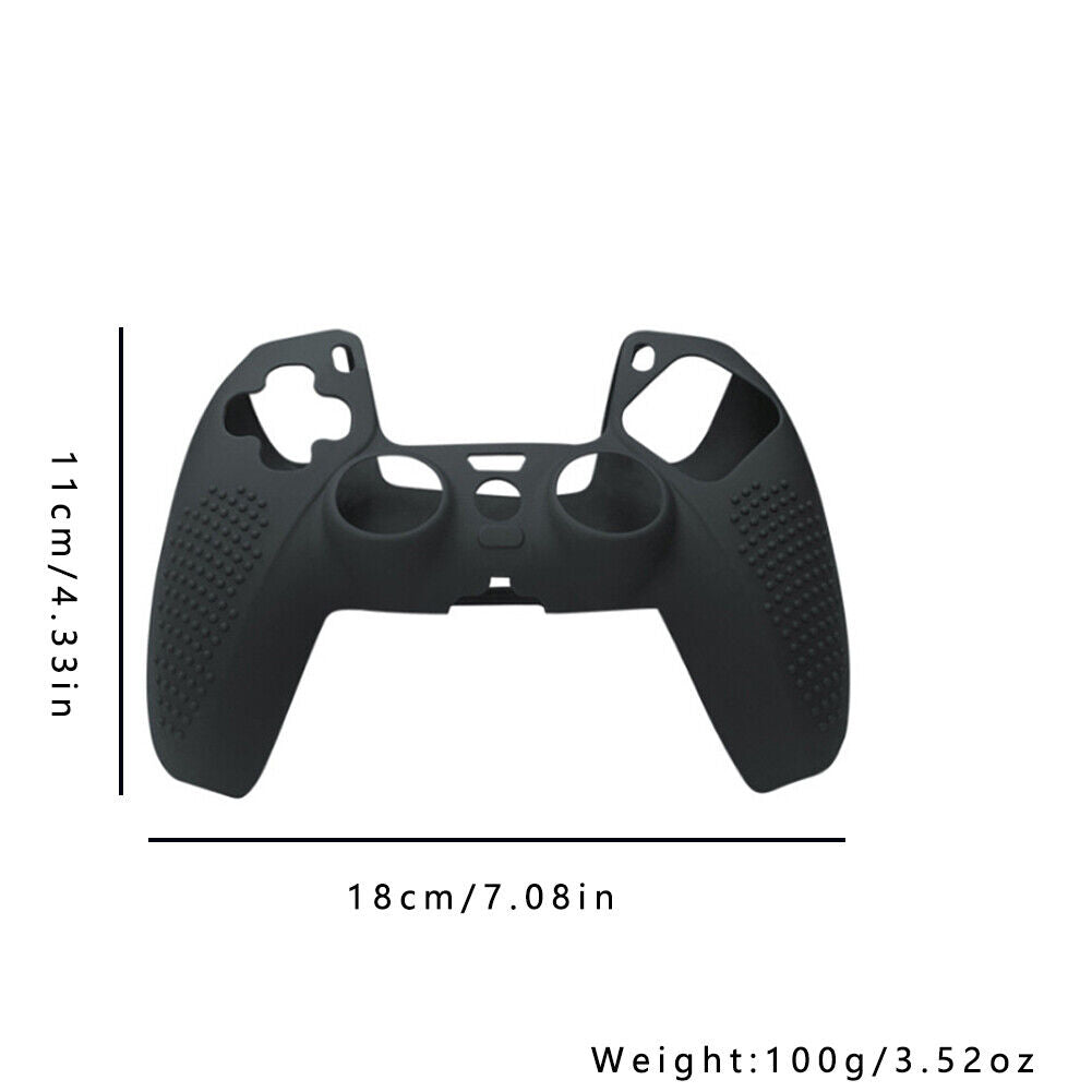 US 2-4 Pack Anti-Slip Silicone Cover Case PS5 Controller Soft Protective Rubber