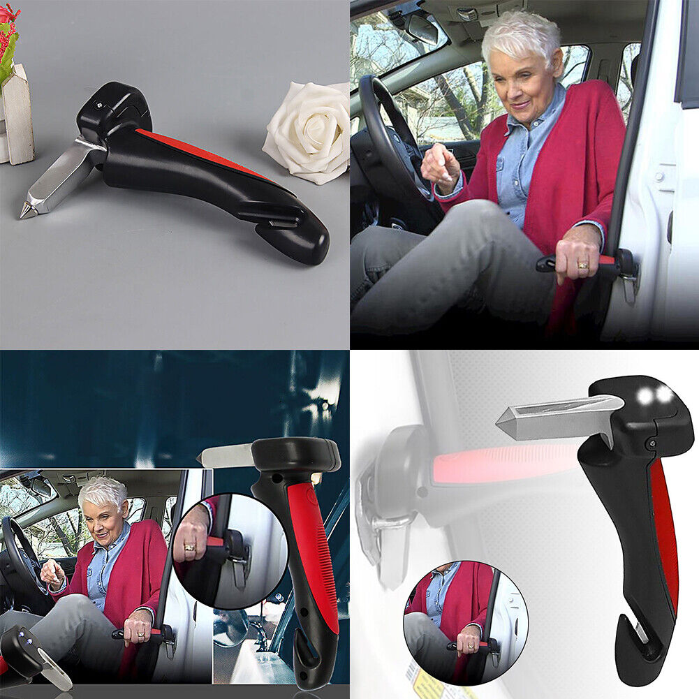 US 1-2 Pcs Portable Vehicle Support Handle Seat-Belt Cutter Window Breaker Aids