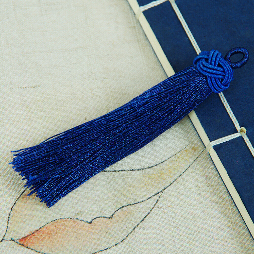 US 4-8Pc Silk Tassels | 4 inch Knot Capped Tassel Mala Bohemian Festival Tassel
