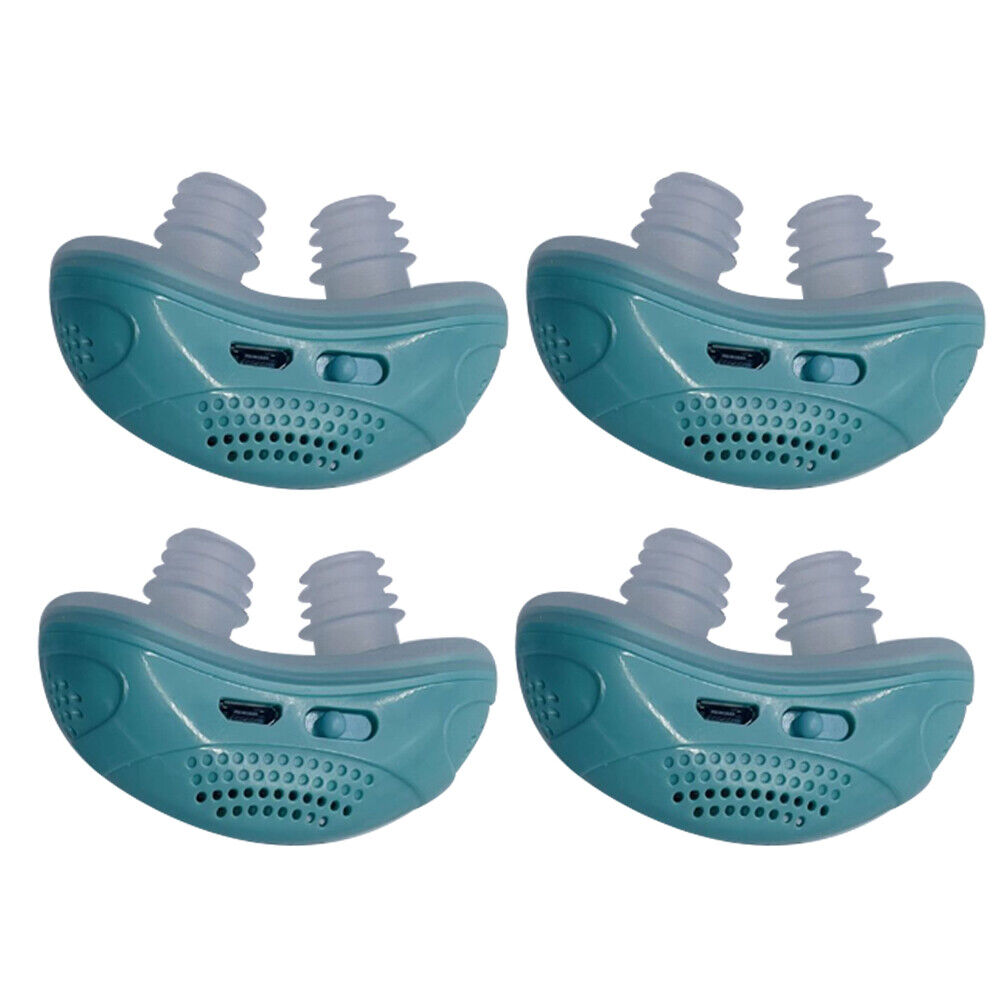 US 2-4 Micro Mini Electric Snore Stopper CPAP Anti Snoring Apnea Stop Sleep Aid
