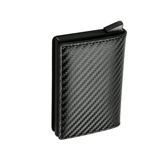 US 1-2 Pcs RFID Blocking Tactical Carbon Fiber Wallet ID Credit Card Holder Men