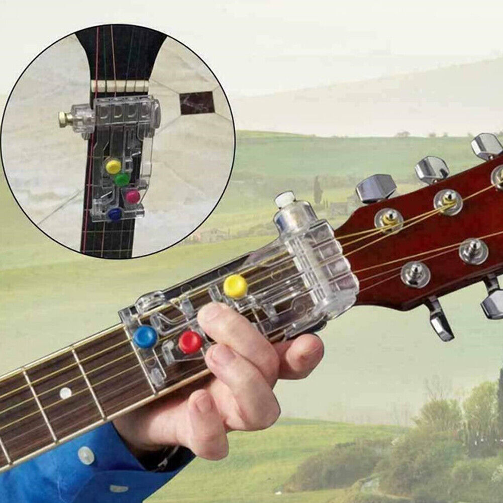 US 1-2 Pc Guitar Chord Aid Tool Acoustic Guitar Chord Learning Teaching ABS Tool