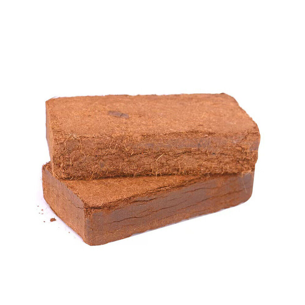 US 2-4Pc 650G Coco Coir Bricks Coconut Fiber Organic Soil Plant Growing Media