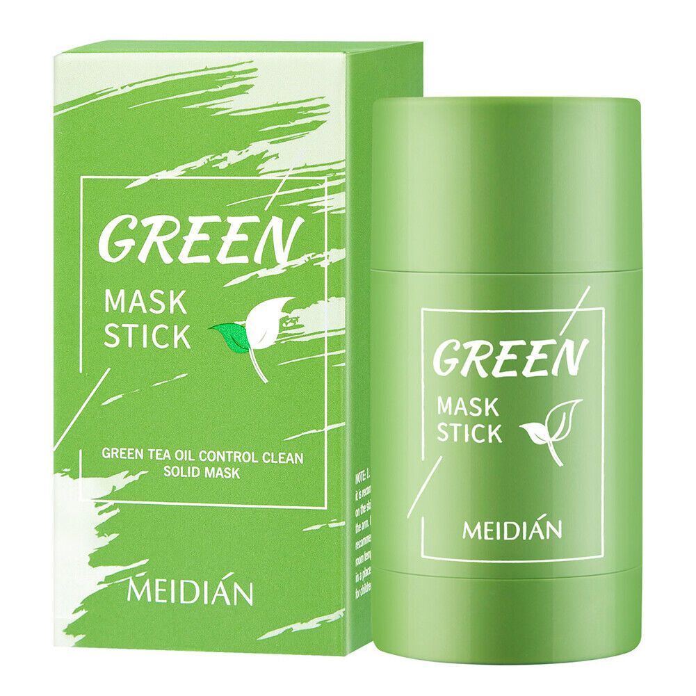 US 1-2Pack Green Tea/Eggplant Stick Mask Blackhead Remover Oil Control Cleansing